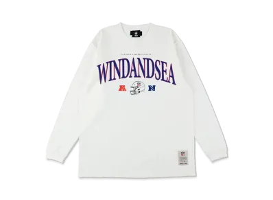 WIND AND SEA x NFL Classic Logo L/S Tee "White"