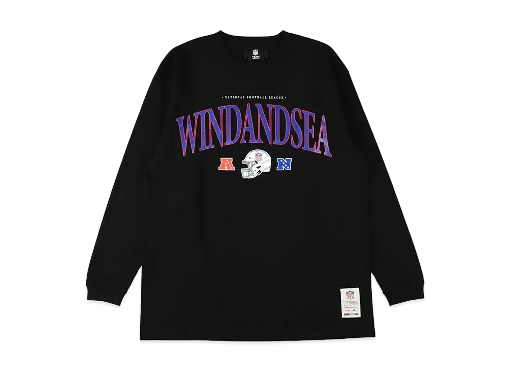 WIND AND SEA x NFL Classic Logo L/S Tee "Black"