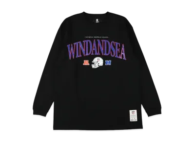 WIND AND SEA x NFL Classic Logo L/S Tee "Black"