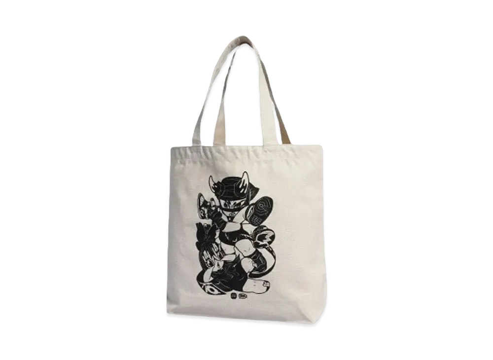 GRAPE BRAIN Ex GRAPE DUNK Graphic Tote Bag (Goodies) "NATURAL"