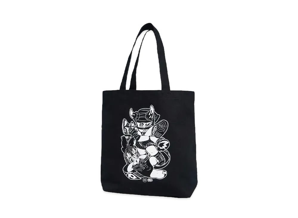 GRAPE BRAIN Ex GRAPE DUNK Graphic Tote Bag (Goodies) "BLACK"