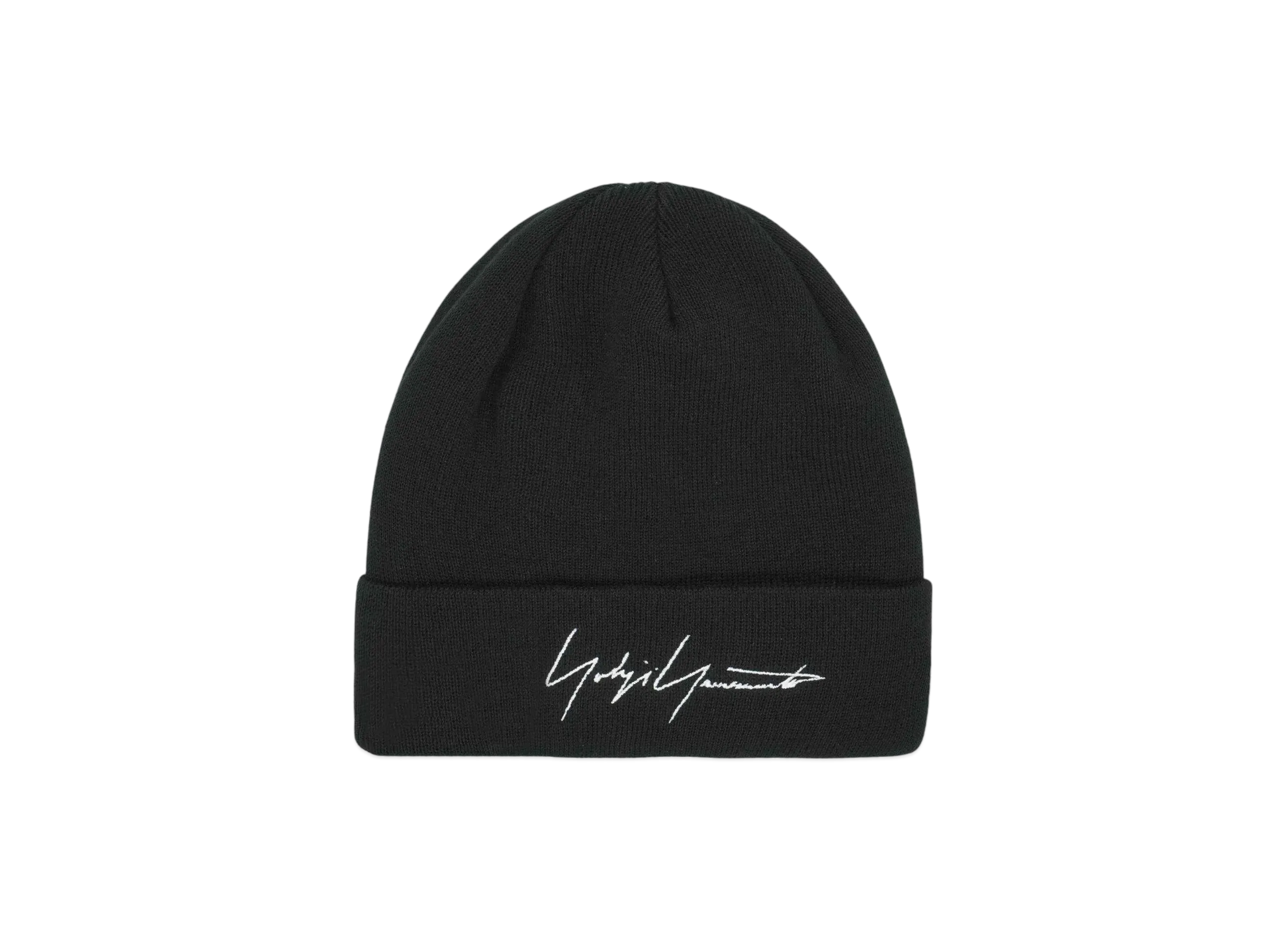 NEW ERA x Yohji Yamamoto FW23 Signature Logo Cotton Basic Cuff Knit "Black"