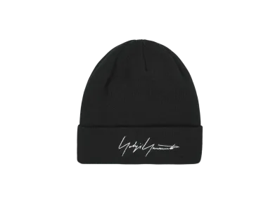 NEW ERA x Yohji Yamamoto FW23 Signature Logo Cotton Basic Cuff Knit "Black"