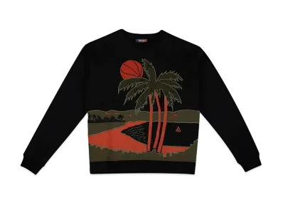 Just Don The Islanders Palm Crewneck "Black"