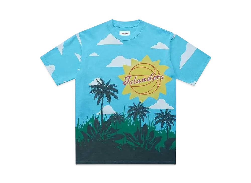 Just Don Island Scene Tee "Light Blue"
