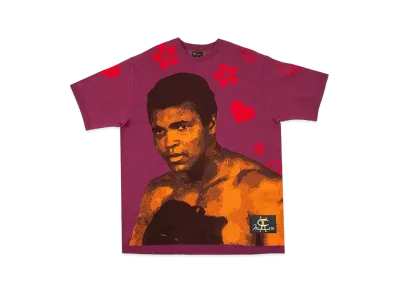 Just Don Champion x Muhammad Ali Plaited Jersey Tee "Bordeaux"