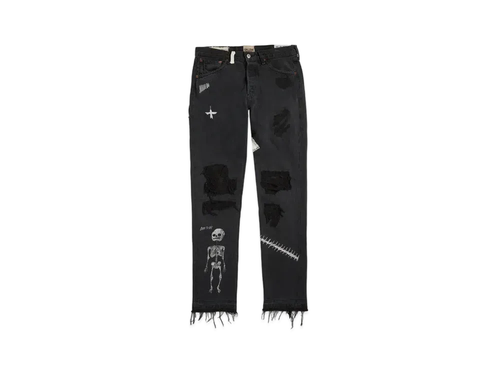 GALLERY DEPT. Fuck Face Denim "Black"