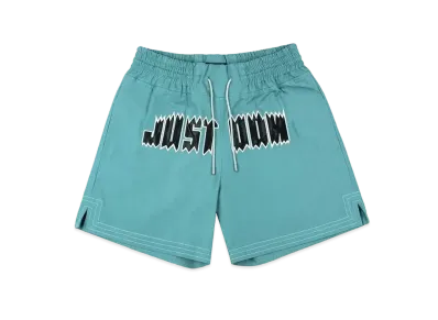 Just Don Islanders Logo Shorts "Duck Egg Blue"