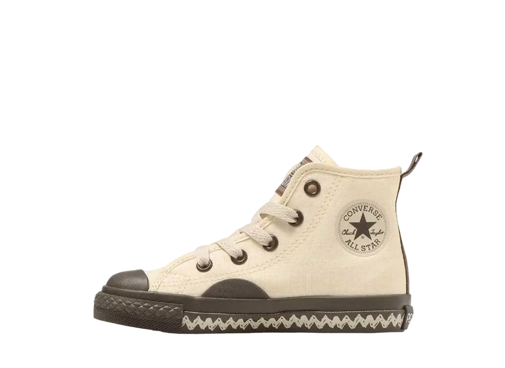 Peanuts × Converse KIDS All Star BS Z Hi "Off White/Taupe"