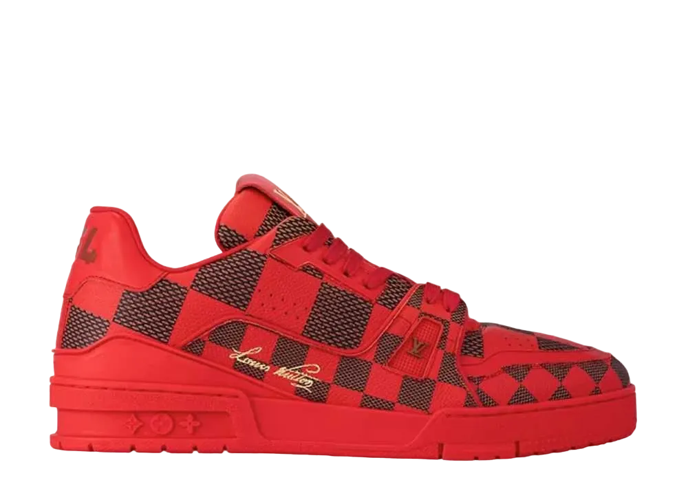 ルイヴィトン LV トレイナー･ライン スニーカー "ルージュ"