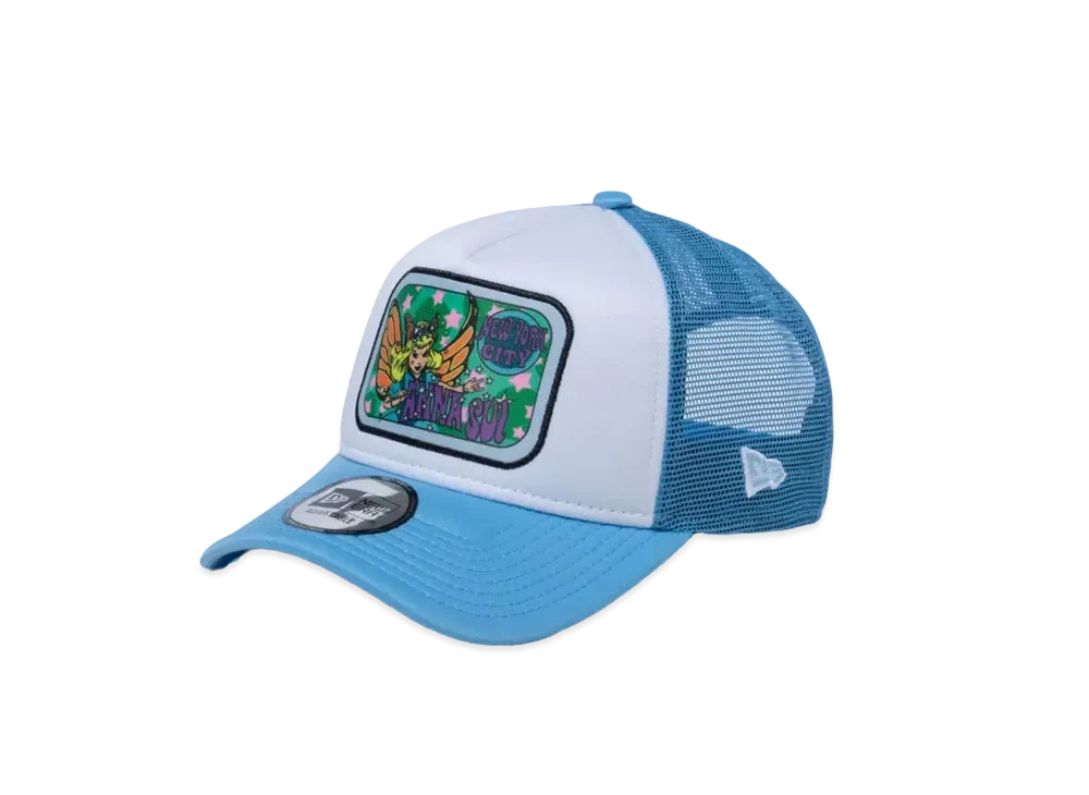 NEW ERA x ANNA SUI 9FORTY A-Frame Tracker Fairy Patch "White/Sky Blue"