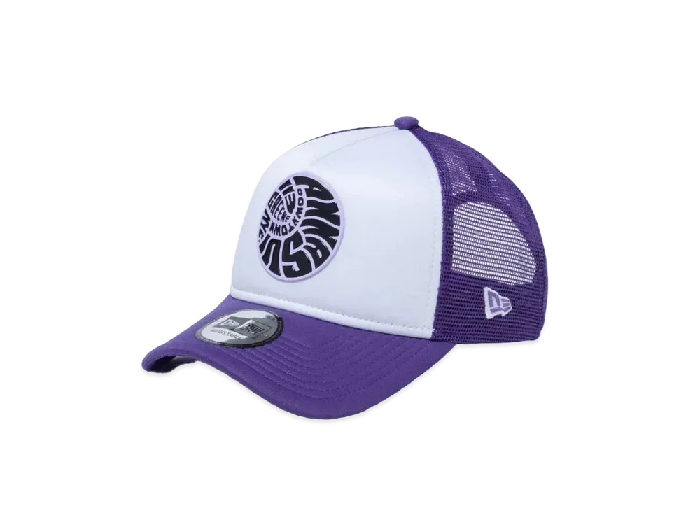 NEW ERA x ANNA SUI 9FORTY A-Frame Tracker Circle Patch "White/Purple"