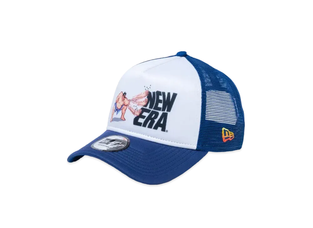 NEW ERA x STREET FIGHTER 2 9FORTY A-Frame Tracker Edmund Honda "White/Slate"