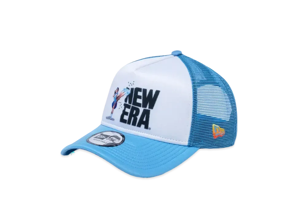 NEW ERA x STREET FIGHTER 2 9FORTY A-Frame Tracker Chun-Li "Sky Blue"