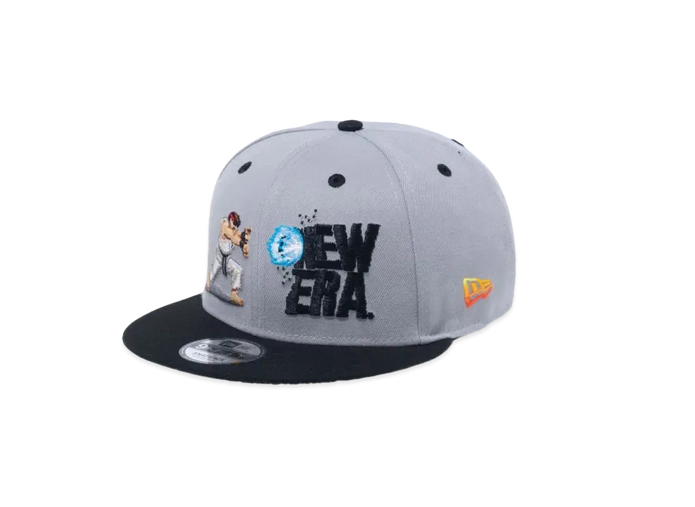 NEW ERA x STREET FIGHTER 2 9FIFTY Ryu "Grey/Black"