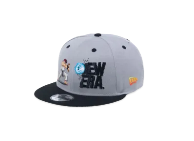 NEW ERA x STREET FIGHTER 2 9FIFTY Ryu "Grey/Black"