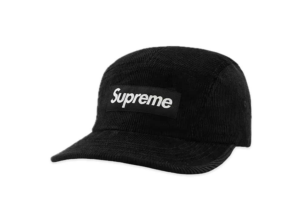 Supreme Corduroy Camp Cap "Black"