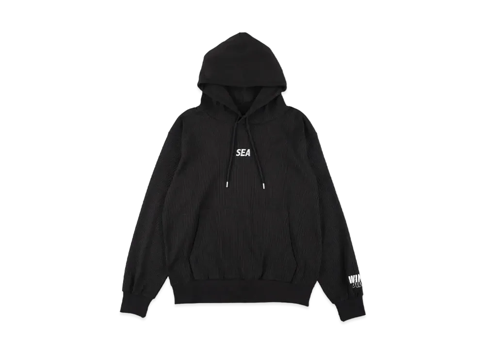 WIND AND SEA ES Waffle Hoodie "Black"