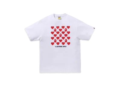 A BATHING APE Valentine Box Tee "White"