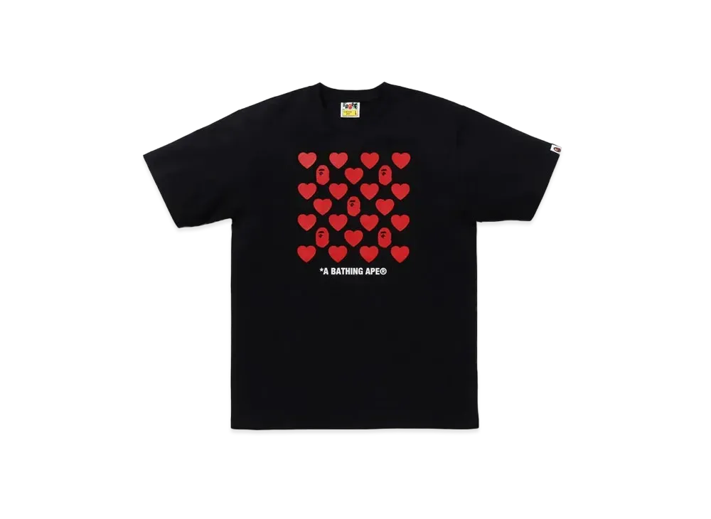A BATHING APE Valentine Box Tee "Black"