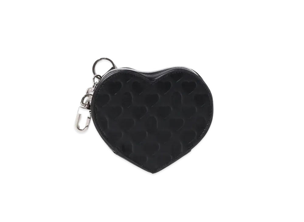 A BATHING APE Valentine Heart Pouch "Black"