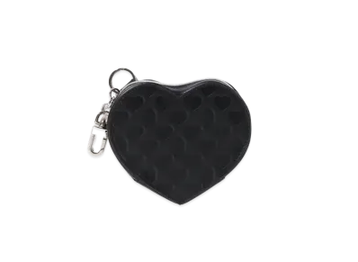 A BATHING APE Valentine Heart Pouch "Black"