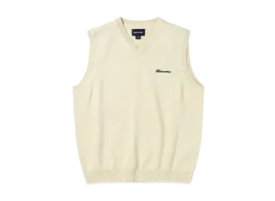thisisneverthat Script Logo Knit Vest "Ivory"