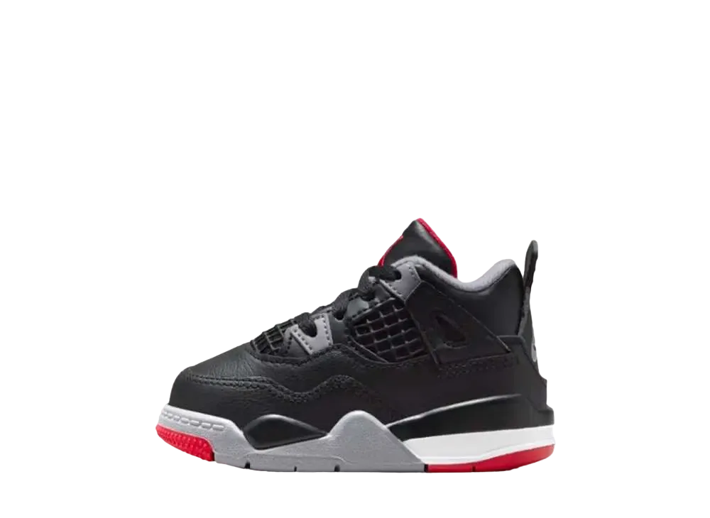 Nike TD Air Jordan 4 Retro "Bred Reimagined"