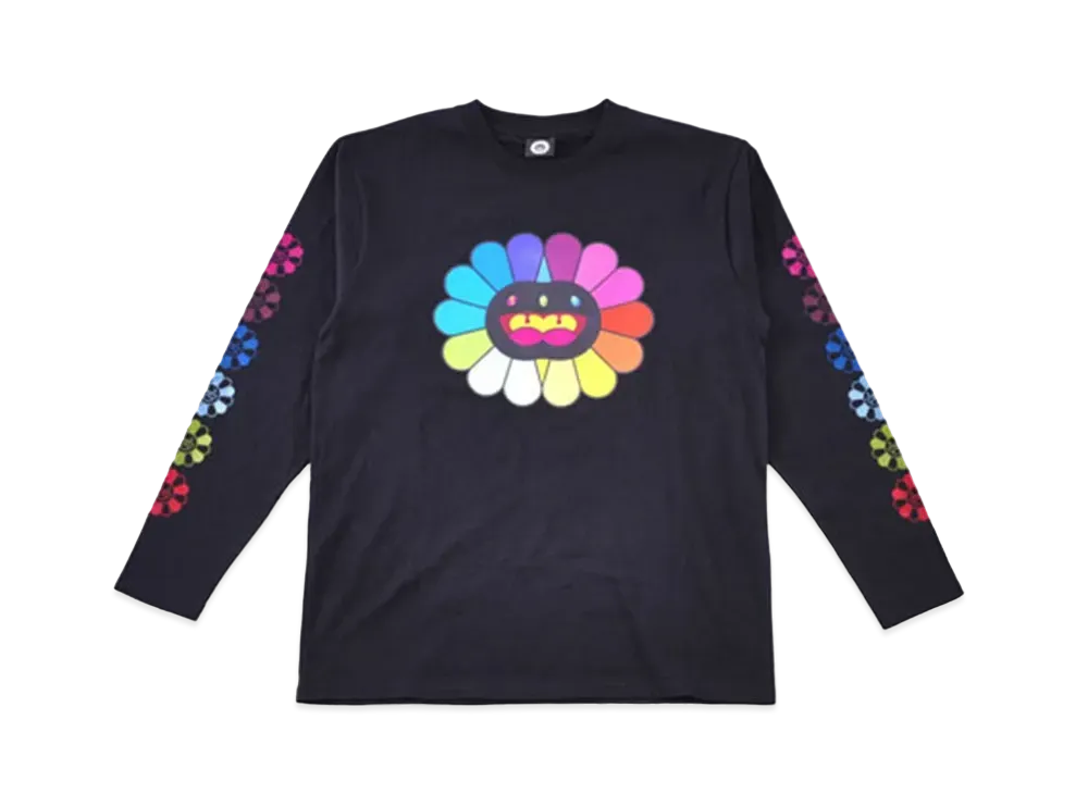 TAKASHI MURAKAMI MONONOKE KYOTO Mononoke Flower L/S Tee "Black" MT-TKO-003