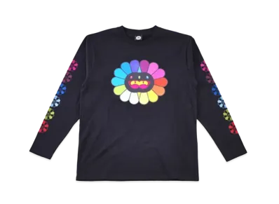 TAKASHI MURAKAMI MONONOKE KYOTO Mononoke Flower L/S Tee "Black" MT-TKO-003