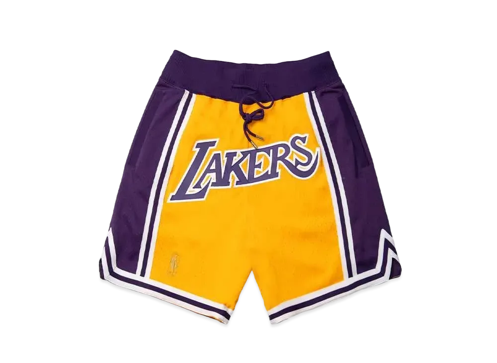 ジャストドン ロサンゼルス レイカーズ ショーツ "イエロー/パープル"