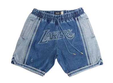 Just Don Los Angeles Lakers Denim Shorts "Blue"