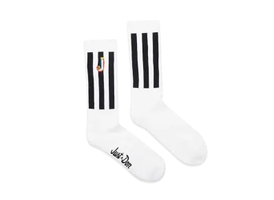Just Don Stripe Socks "White"