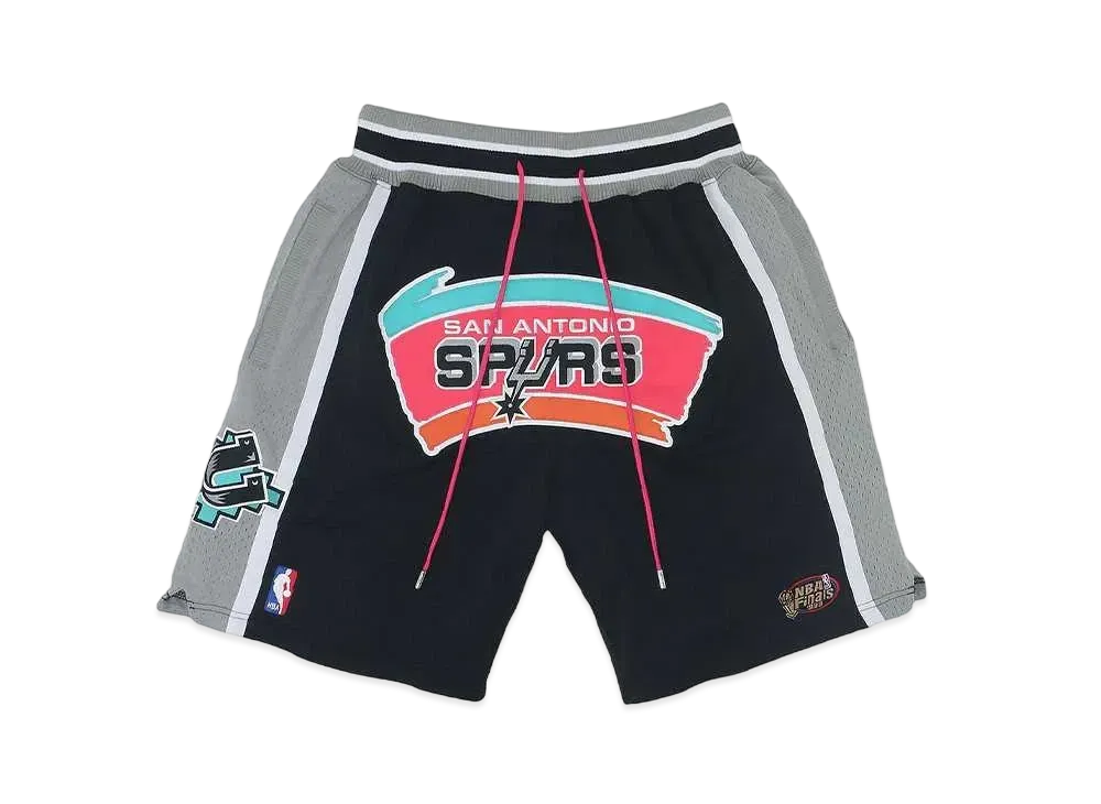 Just Don San Antonio Spurs Shorts "Black"