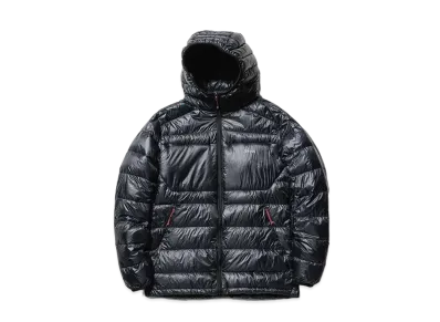 NANGA Minimarhythm Down Zip Hoodie "Black/Black"