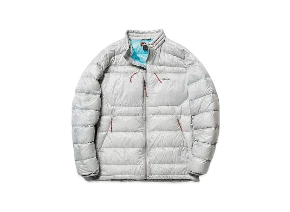 NANGA Minimarhythm Down Zip Blouson "L.Grey/TRQ"