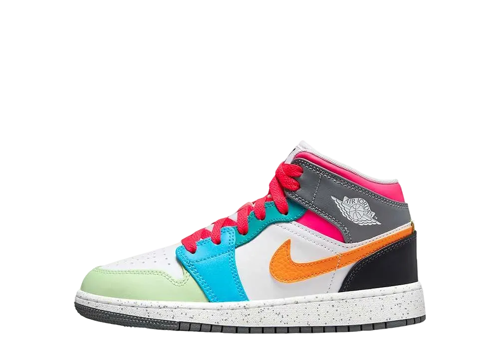 ナイキ GS エアジョーダン1 ミッド "マルチカラー"