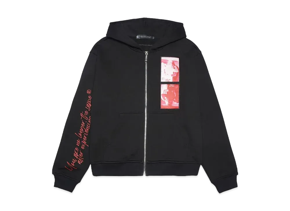 URAN SAKAGUCHI x A GOOD BAD INFLUENCE ZIP HOODIE "BLACK / RED"