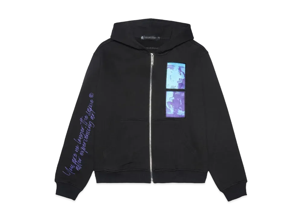URAN SAKAGUCHI x A GOOD BAD INFLUENCE ZIP HOODIE "BLACK / BLUE"
