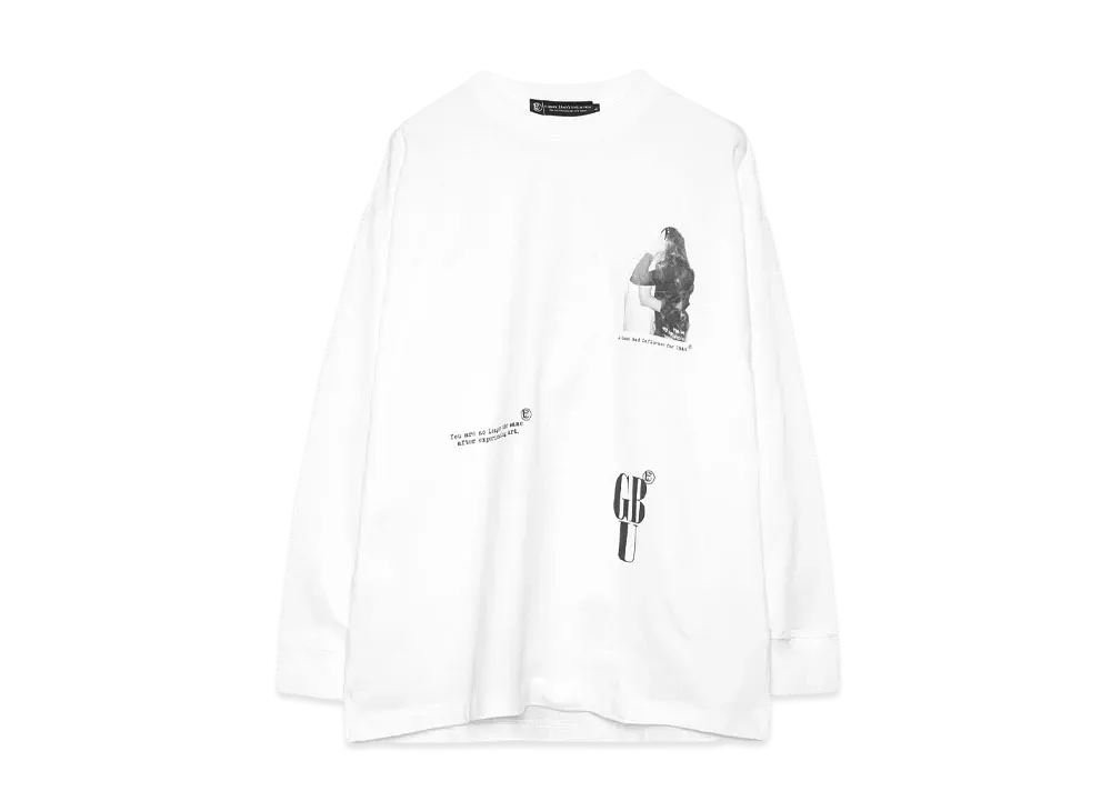 A GOOD BAD INFLUENCE LIFE IS L/S SHIRT "WHITE"