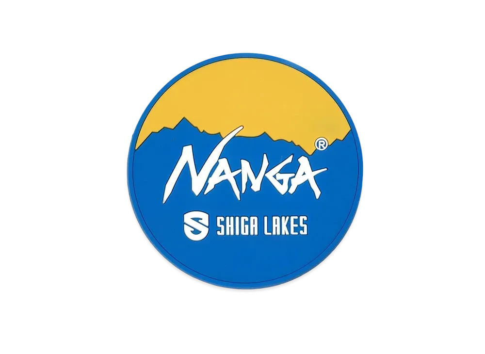 NANGA x SHIGA LAKES Logo Coaster "Blue/Yellow"