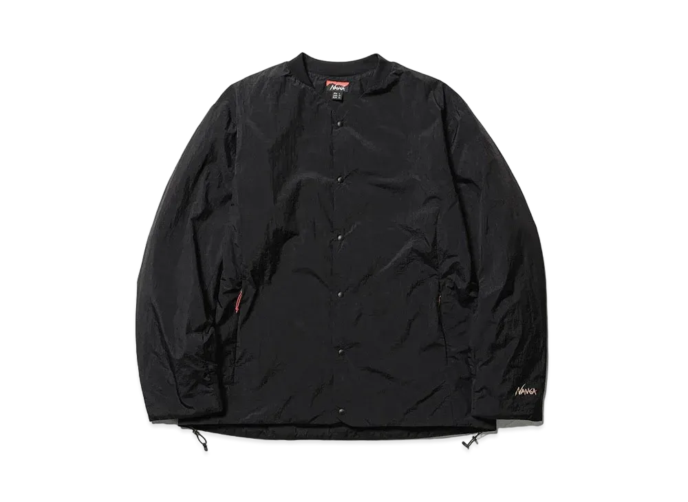 NANGA No Collar Soft Down Cardigan (Unisex) "Black"