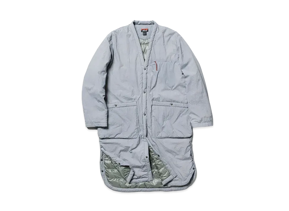 NANGA No Collar Soft Down Coat (Unisex) "Grey"