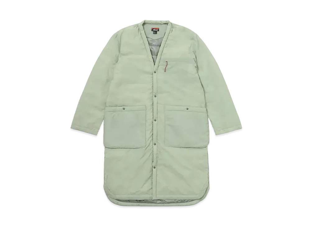 NANGA No Collar Soft Down Coat (Unisex) "Sage"