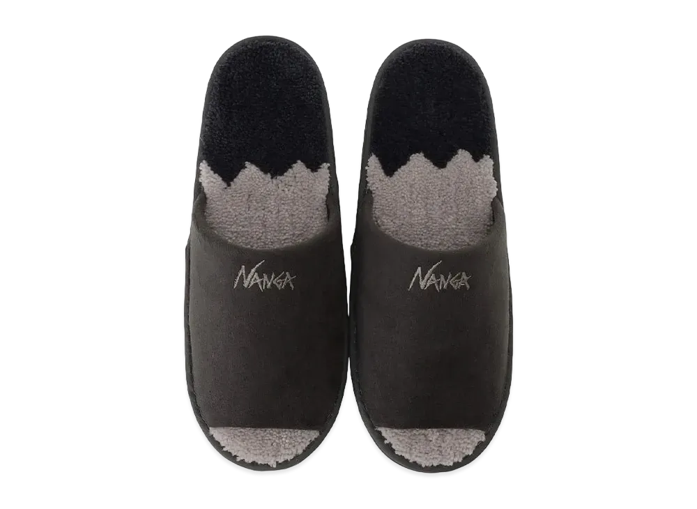 NANGA Ridgeline Gradation Room Shoes "Black"