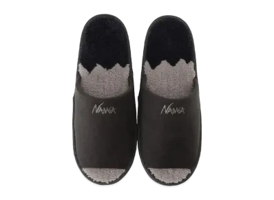 NANGA Ridgeline Gradation Room Shoes "Black"