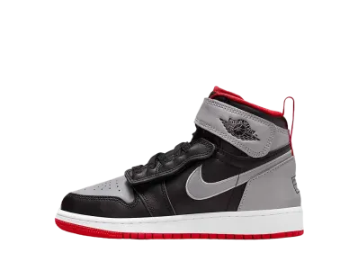 Nike GS Air Jordan 1 Hi FlyEase "Black/Cement Gray/White/Fire Red"