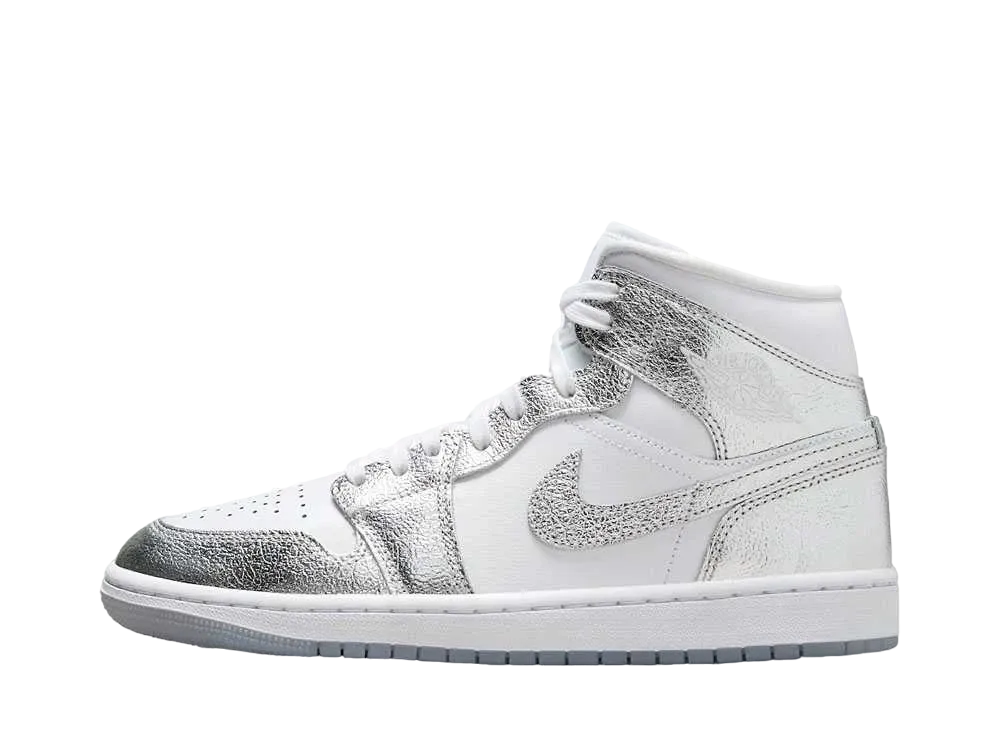 Nike Women's Air Jordan 1 Mid SE "Metallic Silver"