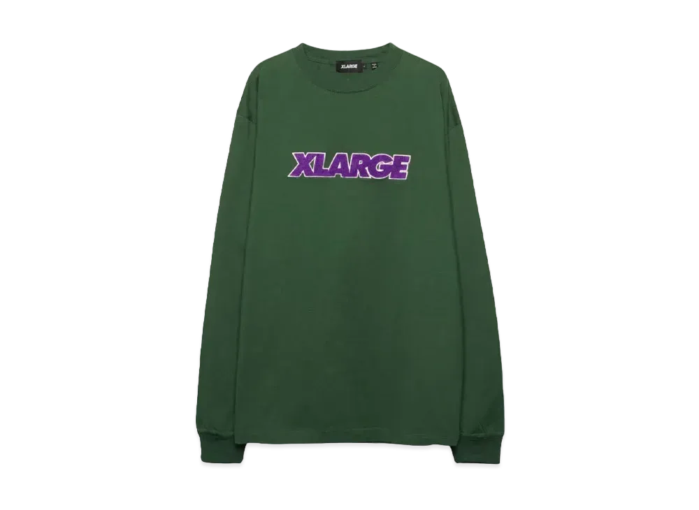 XLARGE STANDARD LOGO L/S TEE "GREEN"