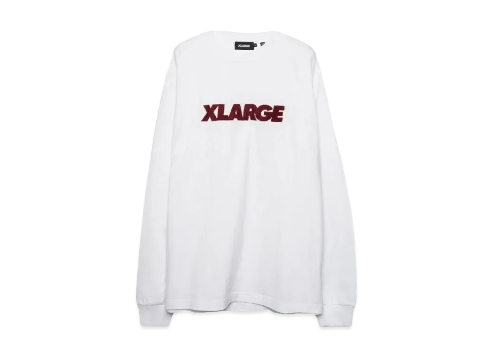 XLARGE STANDARD LOGO L/S TEE "WHITE"